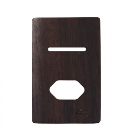 Placa p/ 1 Interruptor + Tomada 4x2 - Novara Tabaco